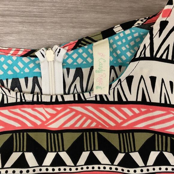 Candy Rose Tribal Print 3/4 Sleeve Tunic M - Picture 5 of 9